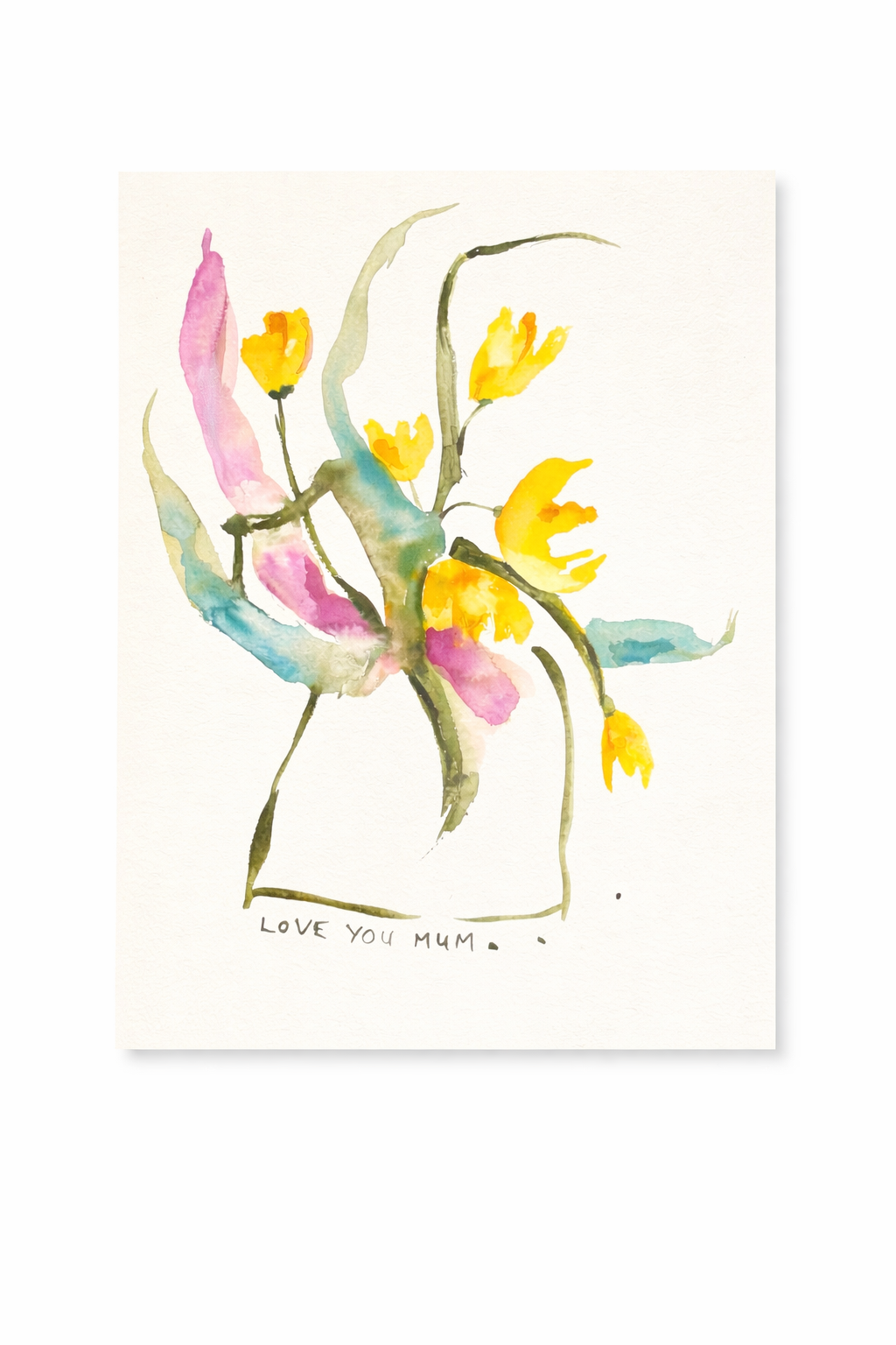 Golden Tulips in Vase