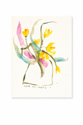 Golden Tulips in Vase