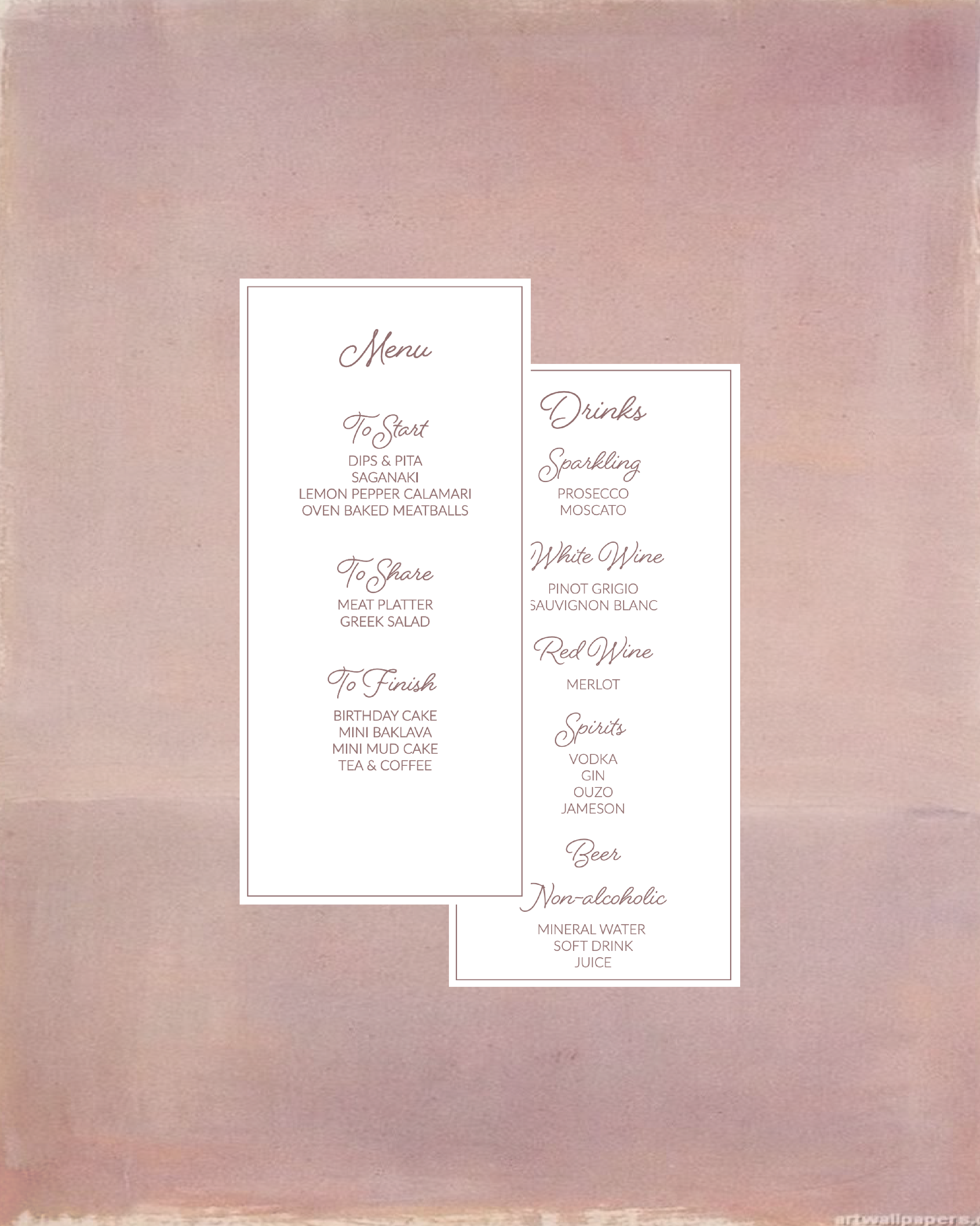 Sofia Menus